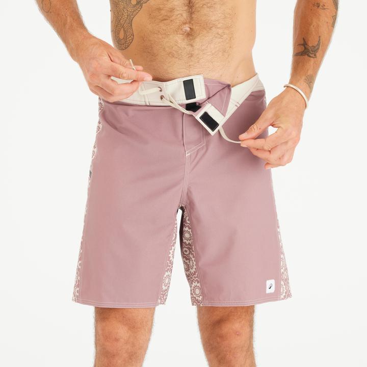 Produktbild Olaian Boardshorts Surfen Herren lang 500 Arch Esawira 19" rosa/taupe (46)