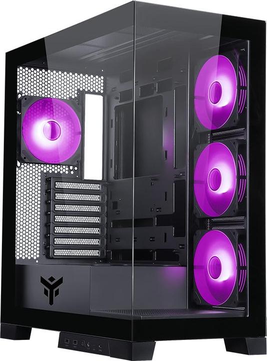 Actual product image Itek SHOWBUI 45B Tower Black (ATX, mATX, Mini-ITX)