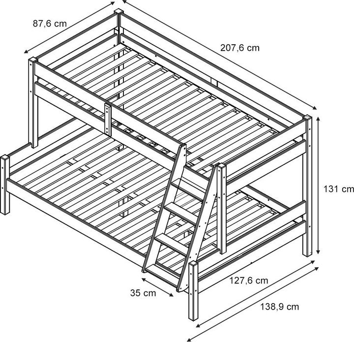 Image du produit VitaliSpa Etagenbett Everest (120 x 200 cm)