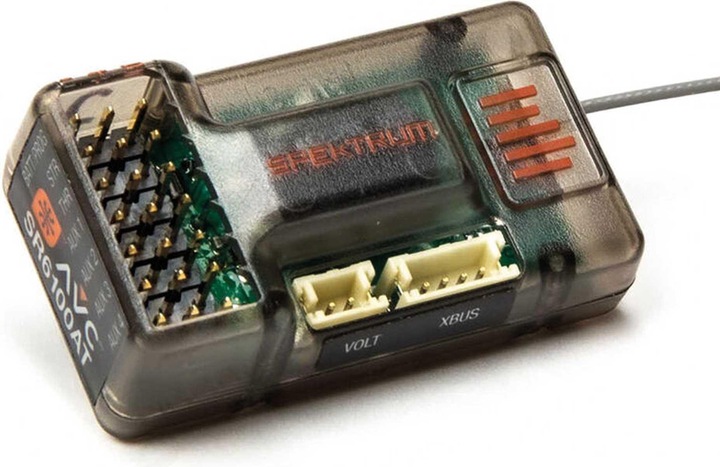 Actual product image Spektrum Receiver SR6100AT 6-Channel AVC/Tele Surf RX
