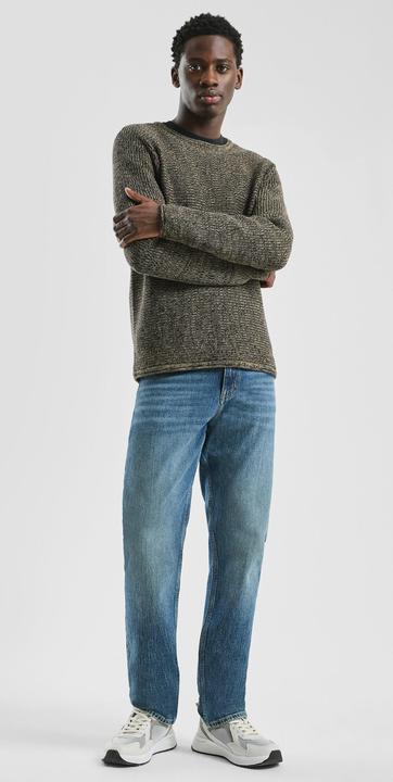 Produktbild s.Oliver Strickpullover Grobstrickpullover aus Melangegarn (XS)