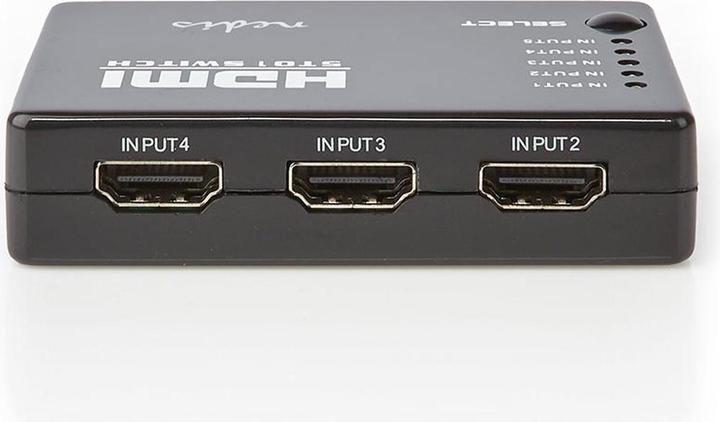 Image du produit Nedis Commutateur HDMI T 5-Port Port(s) 5X HDMIT Entrée 1x HDMIT Sortie 1080p 3.4 Gbps ABS Noir