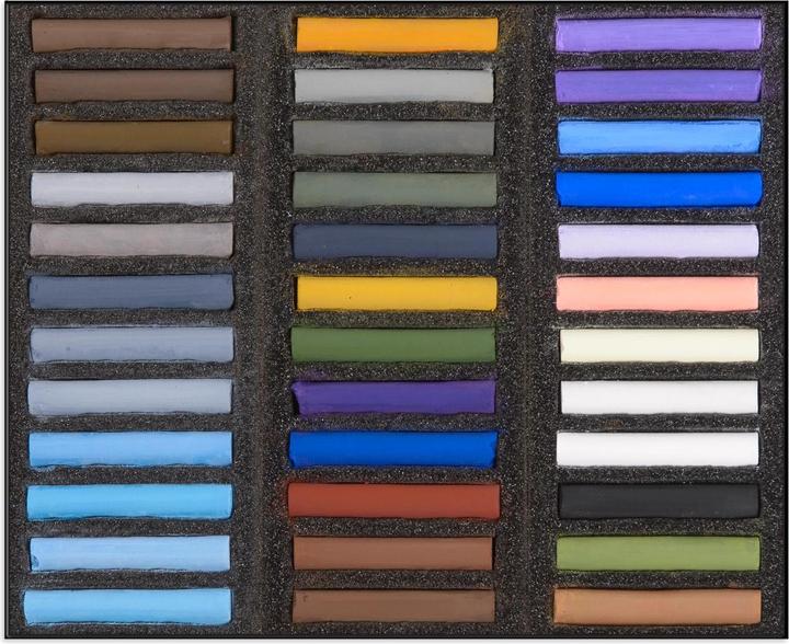 Produktbild BlockX Holzbox 36 Pastelle - Schnee (36 x)