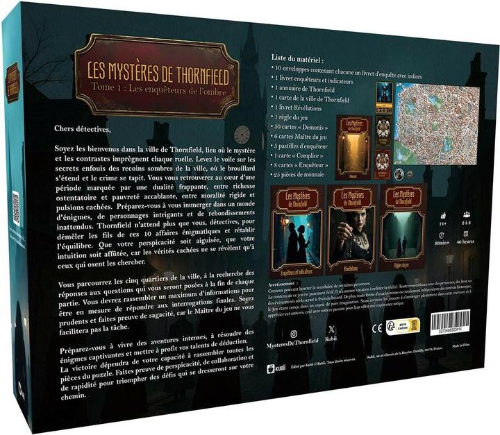 Actual product image HutoPi Familienspiel Die Geheimnisse von Thornfield: Band 1 (French, 2 - 8 Players)