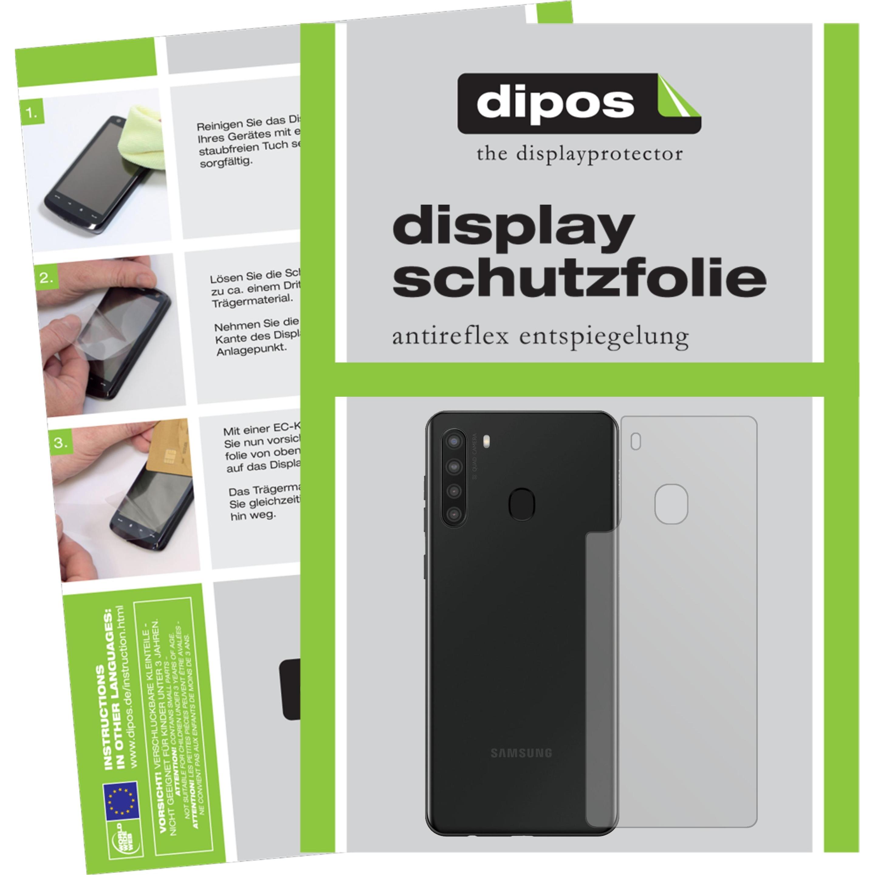 Dipos Displayschutzfolie Antireflex (1 Stück, Samsung Galaxy A21), Smartphone Schutzfolie, Transparent