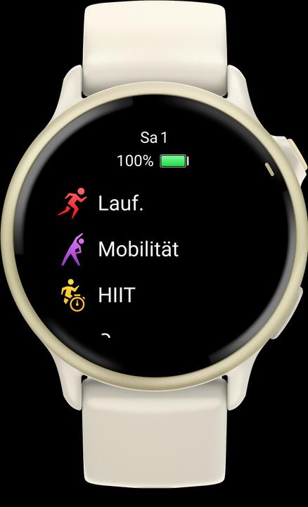 Produktbild Garmin vivoactive 6, GPS, Bone/Lunar Gold, WW (42.20 mm)