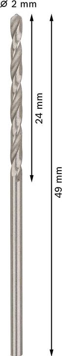 Immagine prodotto Bosch Professional Zubehör Punta PRO Metal HSS-G, 2 x 24 x 49 mm (2 mm)