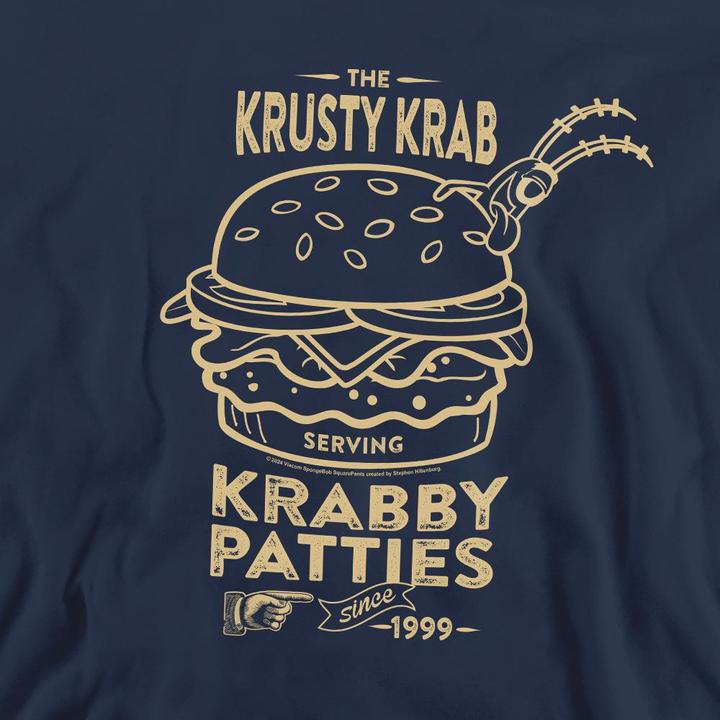 Actual product image Spongebob Squarepants Unisex Adult The Krusty Krab Shock Mono Sweatshirt (S)