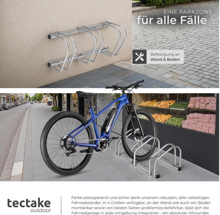 Actual product image tectake Bicycle stand