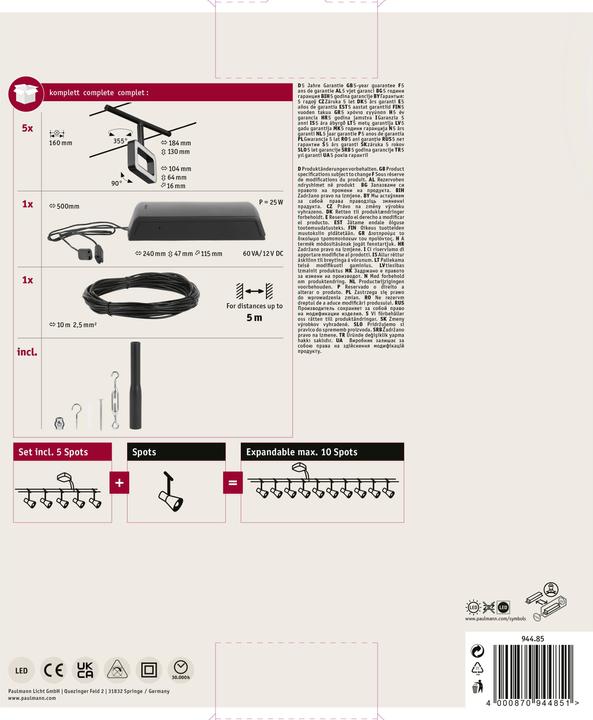 Produktbild Paulmann Wire System Frame