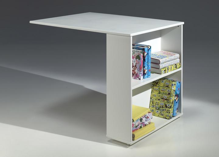 Image du produit Vipack Pino Bureau/Lit Mezzanine Blanc