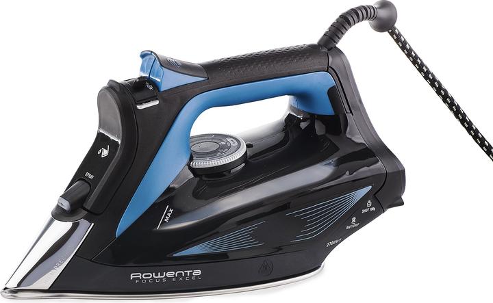 Produktbild Rowenta DW5310 Dampfbügeleisen Microsteam 400 HD Laser 2700 W Schwarz, Blau (2700 W, 180 g/min)