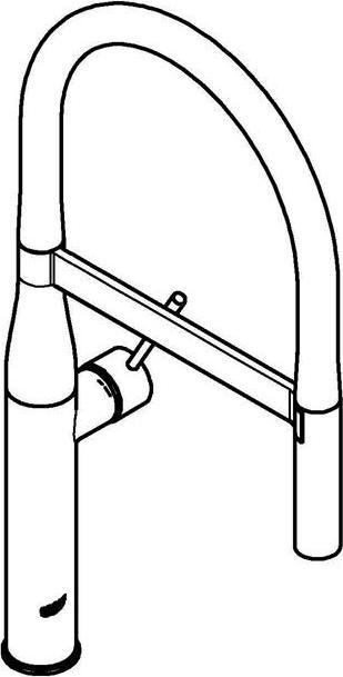 Productafbeelding Grohe Keukenmengkraan met flexibele uitloop Essence cool sunrise glanzend 30294