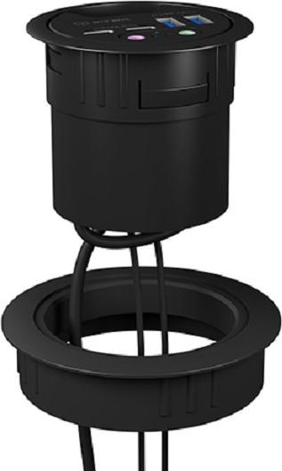 Actual product image Icy Box IB-HUBA001 Table Hub Adapter (9 cm)