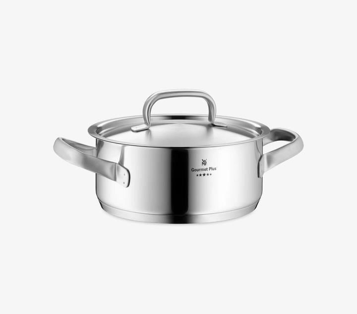 Immagine prodotto WMF Teglia GOURMET PLUS color argento (16 cm, Pirofila + casseruola, Pentola, Acciaio inossidabile)