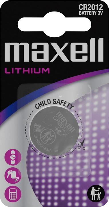 Image du produit Maxell Pile bouton CR2012 1 pièce (1 pcs, CR2012, 50 mAh)