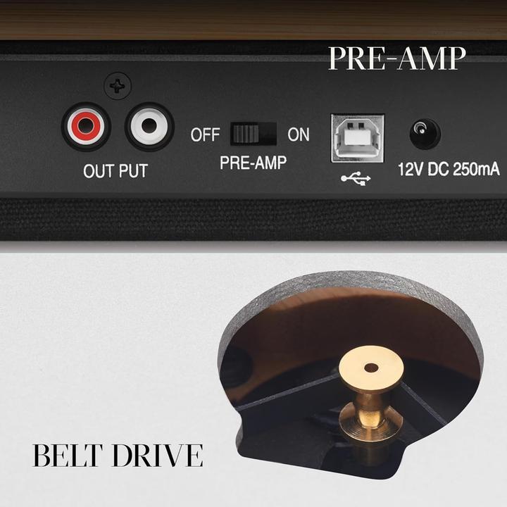 Produktbild House of Marley Drahtloser Plattenspieler mit Bluetooth, USB-Aufnahme und nachhaltiger Bauweise (Manuell)