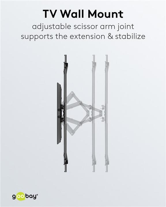 Actual product image Goobay Fullmotion Pro (Wall, 60 kg, 43" - 100")