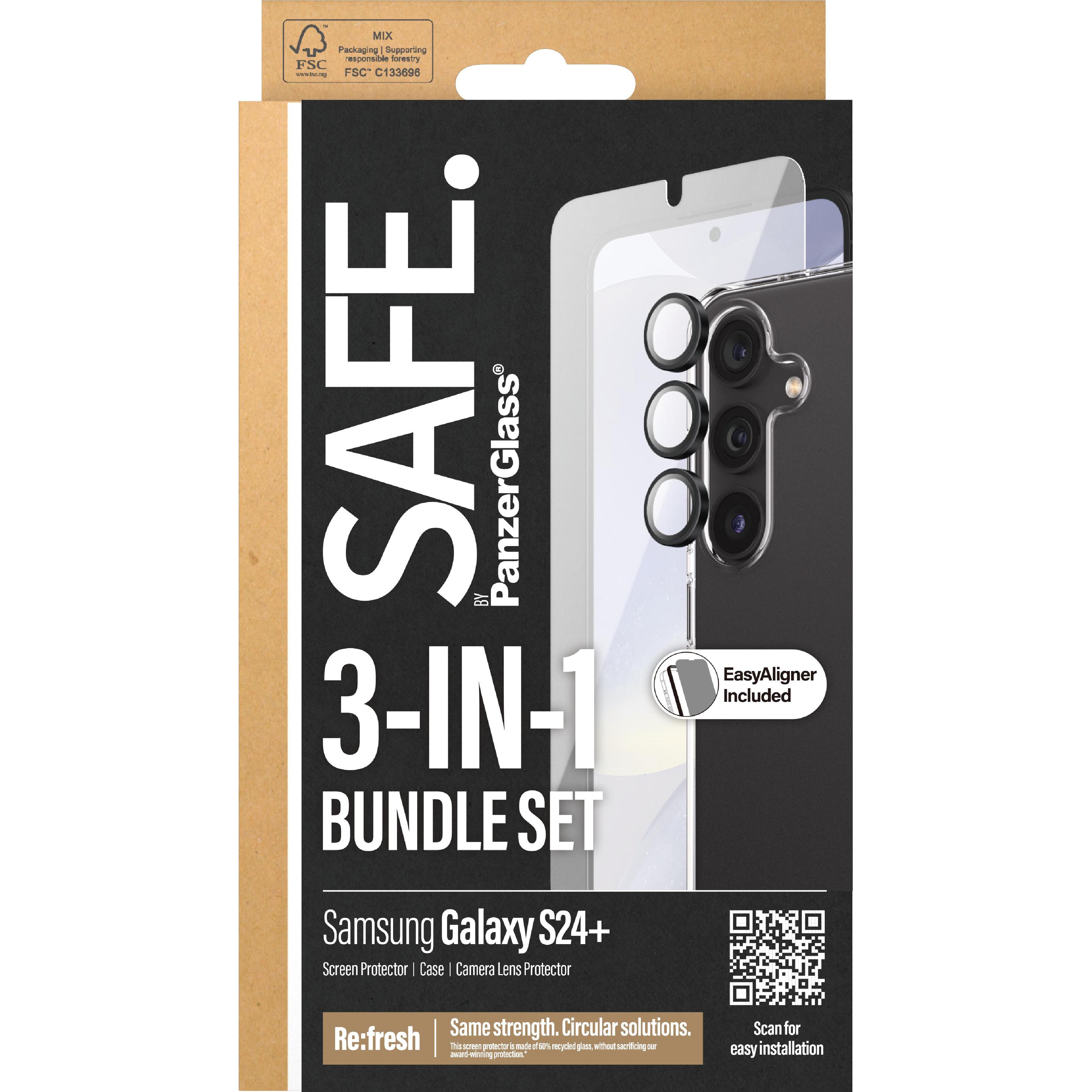 Thumbnail - Safe Edge to Edge Glass + Case (1 Stück, Samsung Galaxy S24+), Smartphone Schutzfolie, Transparent