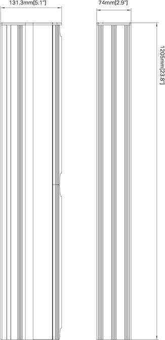 Nutritional values and ingredients Multibrackets Metal column for Pro System, black (Extension Pipe)