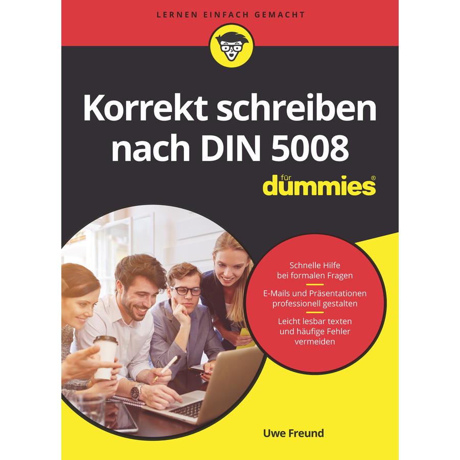 Korrekt schreiben nach DIN 5008 für Dummies, Fachbücher von Uwe Freund