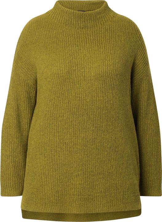 Immagine prodotto Ulla Popken Maglione dolcevita dal taglio oversize in maglia a costine con maniche lunghe (50, 52)