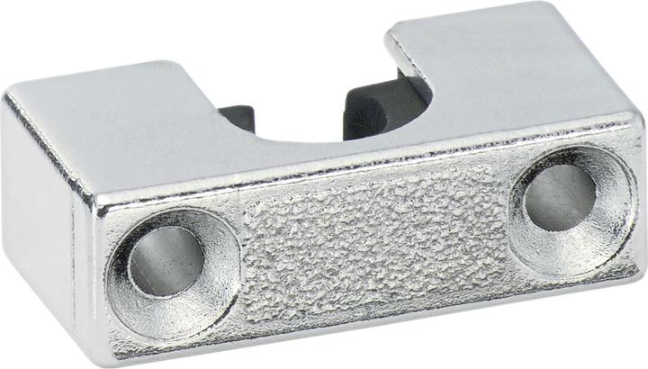 Junie Stangenführung ø 8 mm zum Aufschrauben, Stahl vernickelt