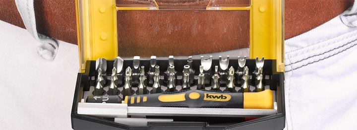 Actual product image kwb Safety Bits, 37-Piece Bit Box (Tri-wing)