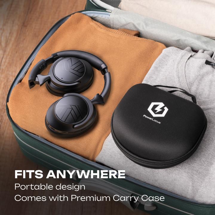 Productafbeelding PowerLocus MoonFly Over Ear Bluetooth-Kopfhörer mit ANC (ANC, 70 h)