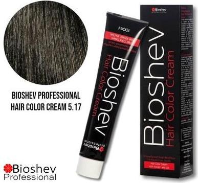 Image du produit Bioshev Professional Hair Color Cream 100ml - Light Brown Chocolate 5.17 (Chocolat brun clair)