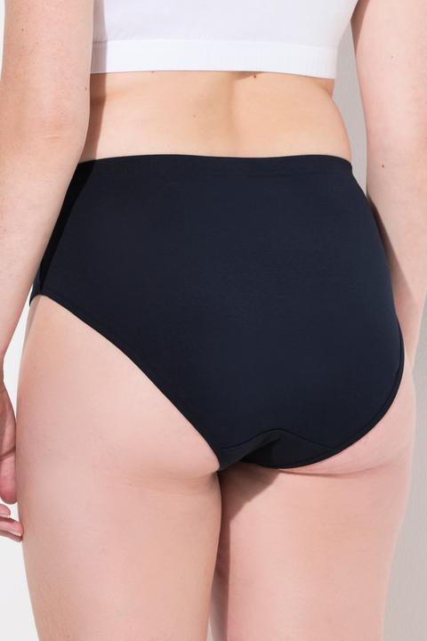 Image du produit Ulla Popken Culottes, lot de 2, rayé/uni, coton biologique (60)