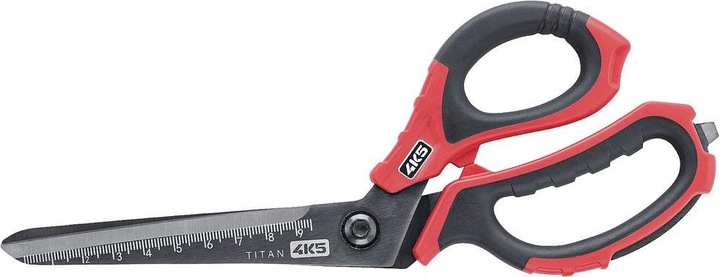 Produktbild 4K5 Robuste und exakte Schere mit hochwertigen Titan-beschichteten Edelstahl-Klingen und abgewinkelter
