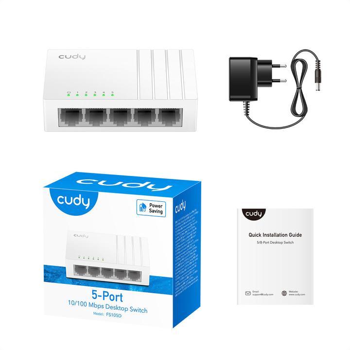 Actual product image Cudy FS105D (5 ports)