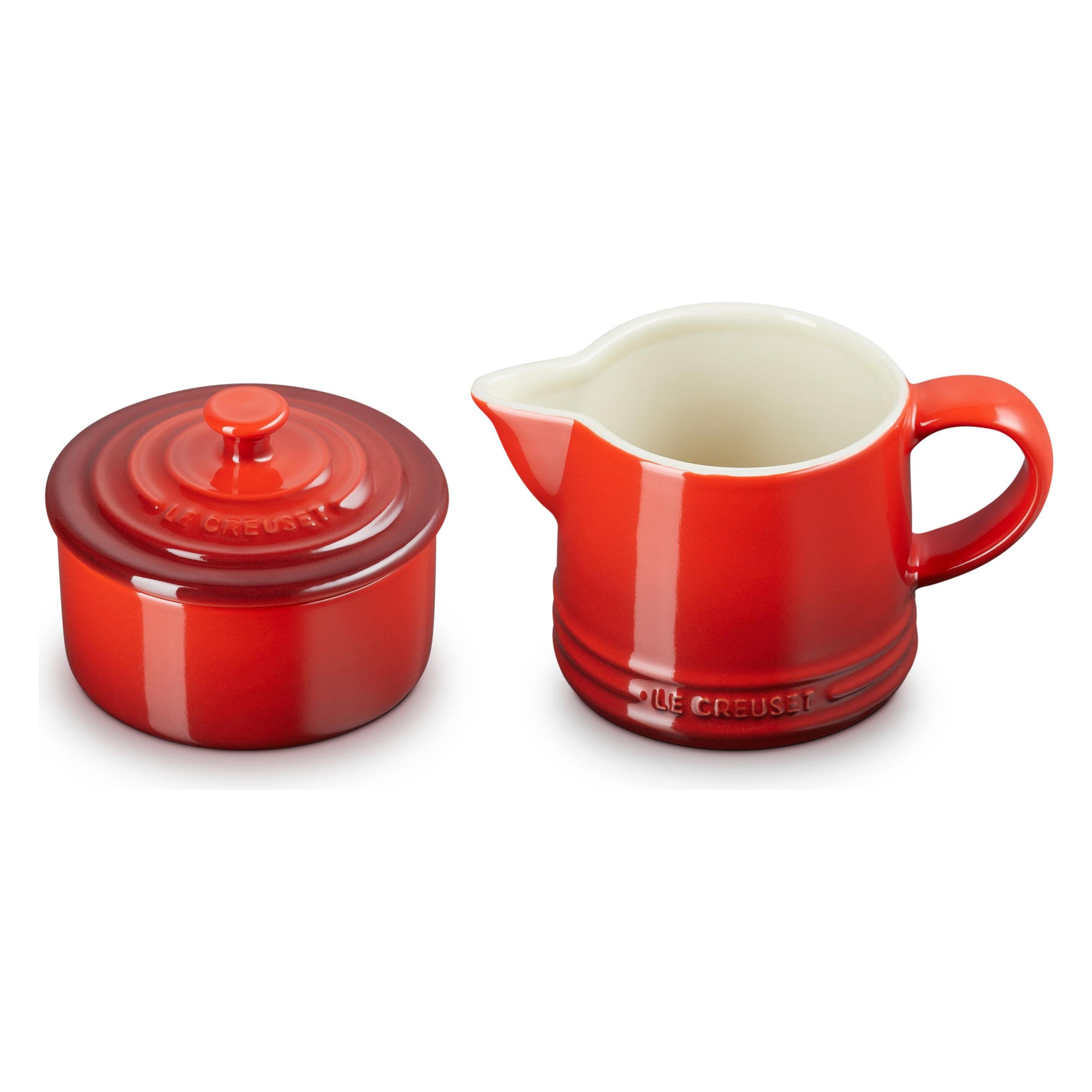 Le Creuset Suiker En Melk Zetten Kersenrood, Melkkannen