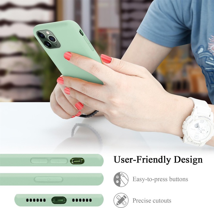 Actual product image Cadorabo TPU Liquid Silicone Case Cover (Apple iPhone 11 Pro Max)