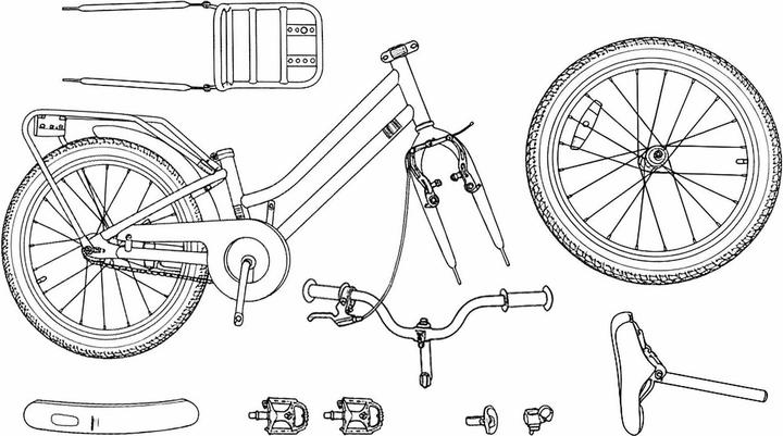 Produktbild vidaXL Kinderfahrrad (20")