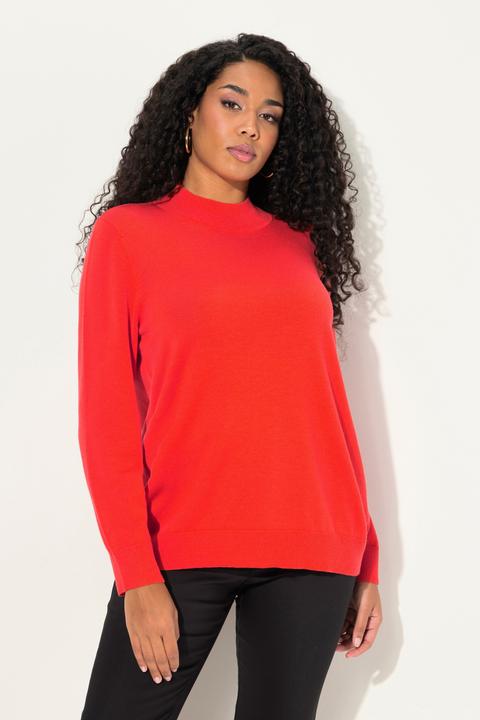 Immagine prodotto Ulla Popken Maglione con lana e seta, collo alto e maniche lunghe (50, 52)