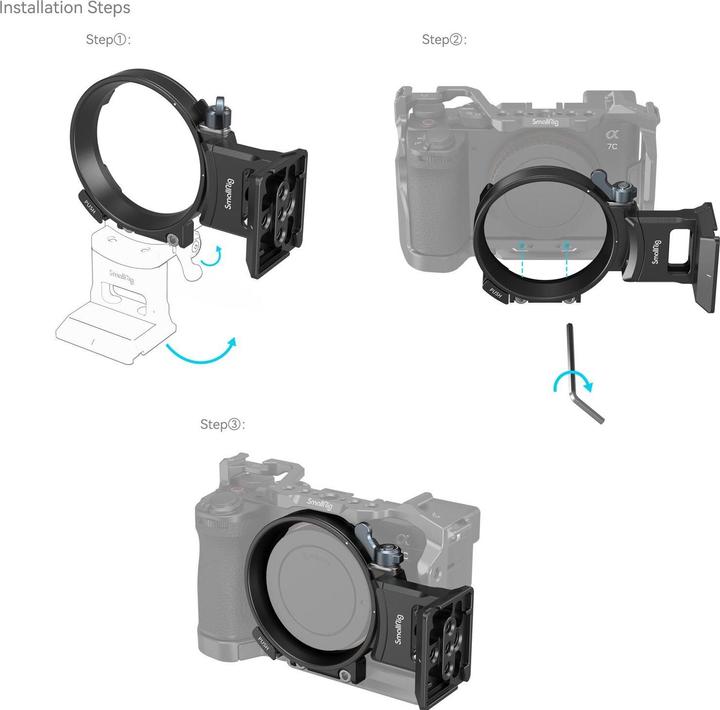 Image du produit SmallRig 4424 Plaque de montage horizontal à vertical pour Sony Alpha 7C II / Alpha 7CR