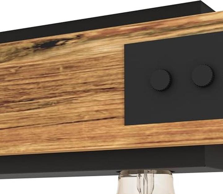 Produktbild EGLO Deckenleuchte LAYHAM 4x E27, Braun/Schwarz (E27)