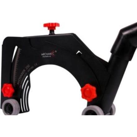 Sydvesta, Chiave a bussola, Airchaser støvskaerm 230mm - Støvfri rilleskaering, mont. på Ø230mm vinkelsliber