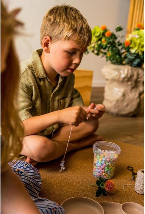 Produktbild dantoy 5911 - PASTEL PERLEN PASTELFARBEN GROss 520 STK.