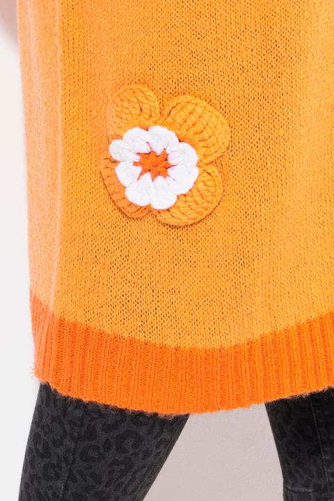Produktbild Miamoda Strickjacke, Straight Fit, Blüten-Streifen, Langarm (56)