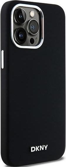 Actual product image DKNY DKHMP14XSMCHLK iPhone 14 Pro Max 6.7" czarny/black hardcase Liquid Silicone Small Metal Logo Ma (Apple iPhone 14 Pro Max)