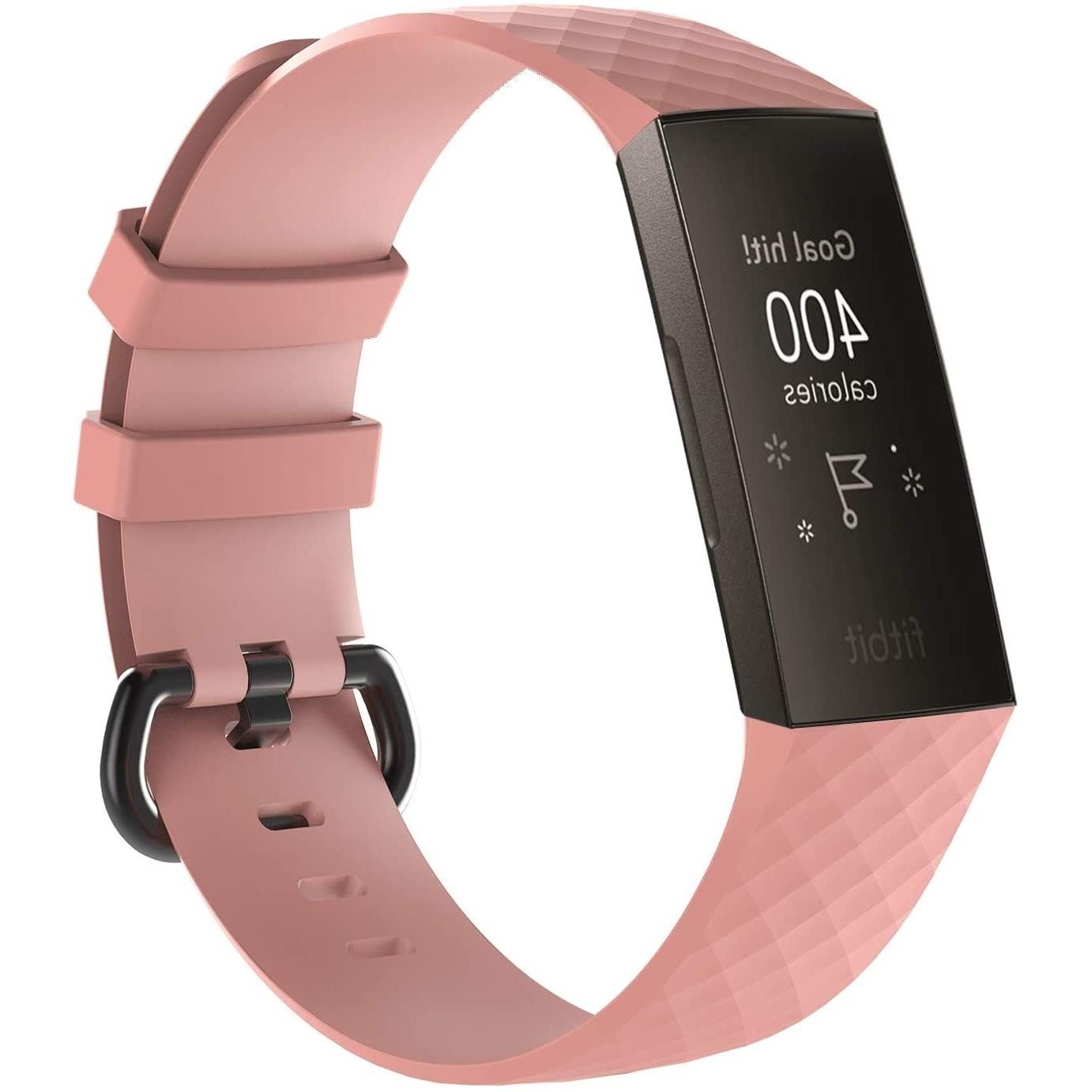 Strap-it Armband (Silikon, Charge 4), Uhrenarmband, Rosa