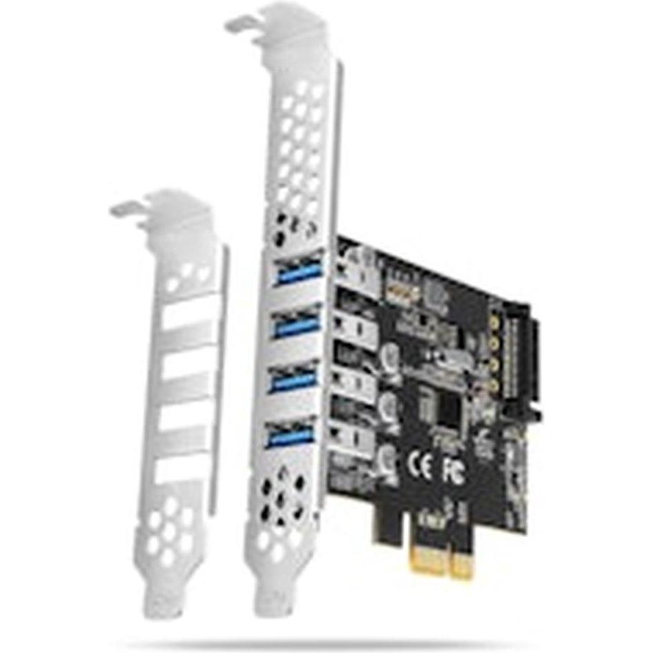 Axagon Nero/Argento Pceu-43Rs, Scheda Controller