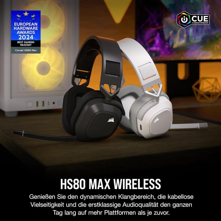 Image du produit Corsair HS80 MAX Drahtloses Gaming-Headset (Sans fil)