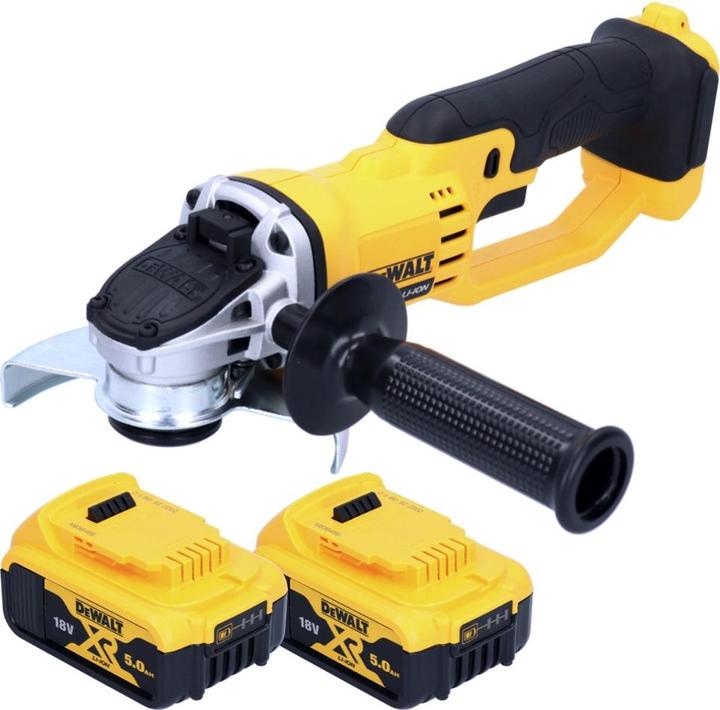 Actual product image DeWalt Smerigliatrice angolare a batteria DCG 412 18 V 125 mm + 2x batteria 5,0 Ah - senza (125 mm)