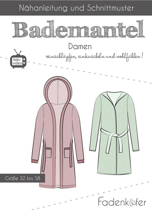 Fadenkäfer Schnittmuster Bademantel