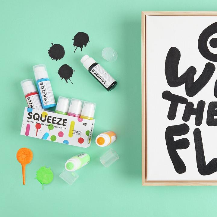 Produktbild Rico Design Rico Squeeze Marker, 5 x 60 ml Regenbogen (5 x)