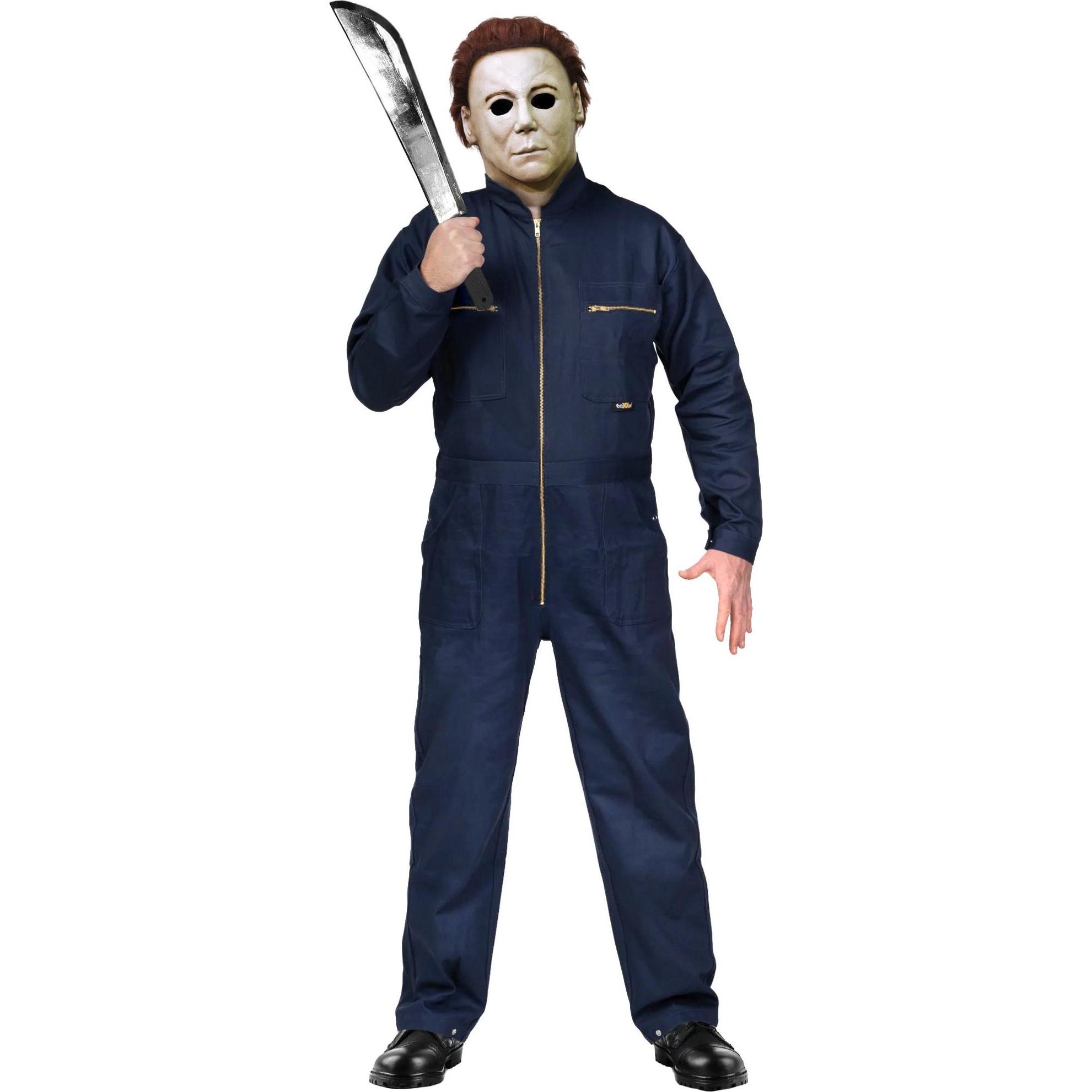 Metamorph Halloween Michael Myers Kostüm mit original Maske, Messer und Blut (M)